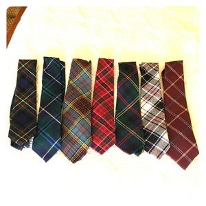 Vintage 💯% wool ties made in Scotland